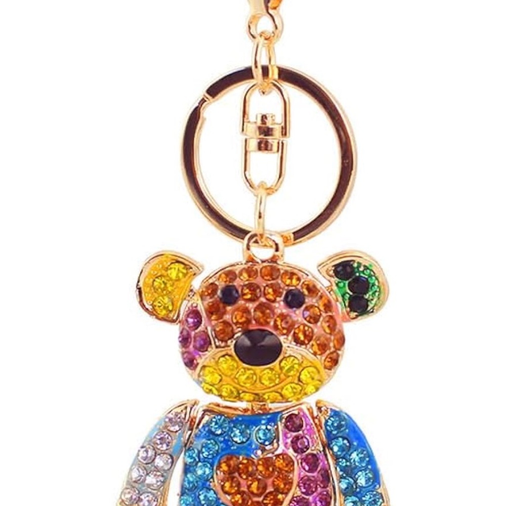Colorful Turtle And Bear Keychains - image 3